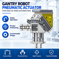 Pince pneumatique rotative à 180 degrés pour robot portique, machine CNC, chargement et déchargement automatiques, automatisation de la fin de bras