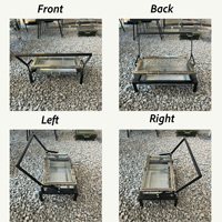 Grill à charbon de bois rotatif pliable en métal de haute qualité, durable, grande capacité, commercial, polyvalent, antiadhésif, pour le camping