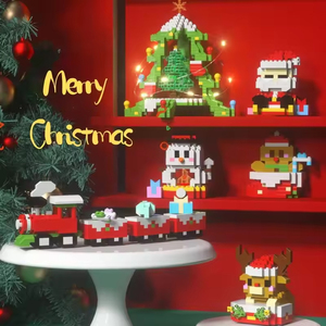 Bloques de Construcción Personalizados de Plástico ABS, Juguete Educativo de 40 Piezas, Modelo de Papá Noel para Armar, Regalos Navideños - Product Image 1