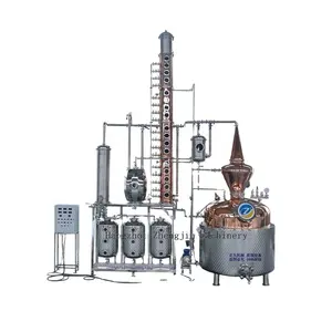 Colonna di alcol 1500l distillatore ancora distillazione di etanolo linea di produzione di alcol attrezzatura colonna di distillazione rame