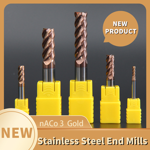 Chất lượng cao <span class=keywords><strong>Micro</strong></span> hạt <span class=keywords><strong>Carbide</strong></span> phay 4 Flutes hrc55 vuông End Mill cho thép hợp kim/thép cứng - Product Image 4