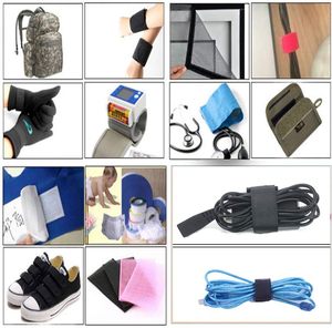 Customizable Logo Colorful Nylon <strong>Hook</strong> <strong>Loop</strong> <strong>Strap</strong> <strong>Wire</strong> Cable Tie Reverse Buckle Adjustable Sports Ski <strong>Straps</strong> - Product Image 3