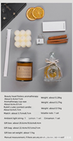 Ensemble cadeau diffuseur d'arômes en cire de soja et bougie parfumée avec boîte de luxe pour anniversaire, Saint-Valentin, Noël