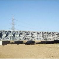 Pont en acier préfabriqué sur mesure, pont à treillis Bailey pour projet de construction