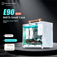 Aluminium Xiaobao E90 Compact ATX Petit Boîtier Refroidissement Air/Eau Simple Portable MATX Mini Ordinateur Boîtier Principal en Stock Fenêtre