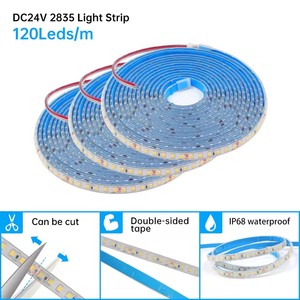 Bande <span class=keywords><strong>LED</strong></span> en silicone 24V <span class=keywords><strong>IP68</strong></span> 120LEDs/m 2835 <span class=keywords><strong>Ruban</strong></span> <span class=keywords><strong>LED</strong></span> étanche et flexible parfait <span class=keywords><strong>pour</strong></span> les environnements humides comme les piscines et les spas - Product Image 4