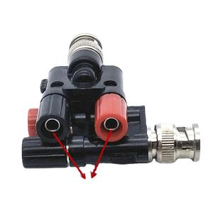 Adaptador BNC Q9, adaptador BNC macho, adaptador giratorio BNC de doble fila, conector banana de 4 mm, salida de fábrica - Product Image 4