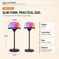 Lampe de table projecteur Aurora, lumière de nuit LED RGB intelligente, synchronisation musicale, CCT réglable, télécommande tactile, contrôle par application, CRI80, garantie de 2 ans
