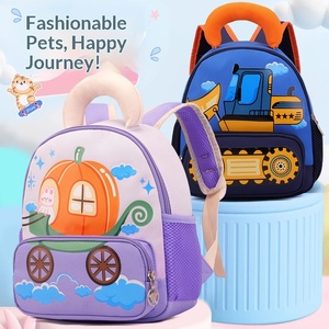 Nouveau Sac à Dos pour Enfants de <span class=keywords><strong>Maternelle</strong></span>, Motif Voiture de Dessin Animé, Matière Principale Nylon, Polyester Imperméable, Léger, pour 3-6 Ans - Product Image 1