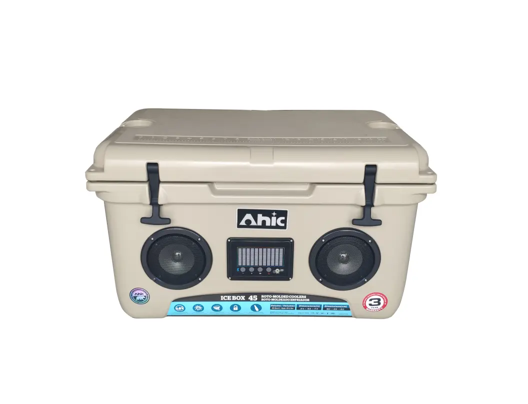 lldpe High output audio speaker cooler music stereo cooler box Cooler with Speaker for camping