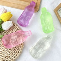Bouteille d'eau en forme de jouet compressible à l'huile de coco haute transparence, jouet sensoriel malléable en vaseline, anti-stress, cadeau en gros