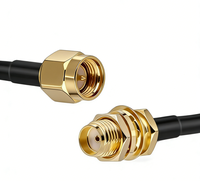CYXS SMA-J/SMA-K-L1 Câble de raccordement coaxial RF mâle-femelle à faible perte avec conducteur en cuivre plaqué or