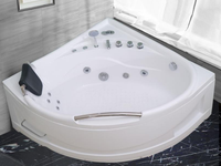 Baignoire hydro spa moderne autoportante en acrylique pour 1 personne avec tablier facile pour salle de bain dans les appartements Offre Spéciale