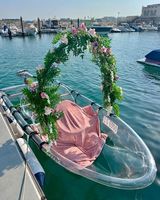 Kayak transparent en PC de haute qualité pour 2 personnes, stable, pour la navigation panoramique, idéal pour les centres de villégiature et les photos Instagram, équipement de flottaison