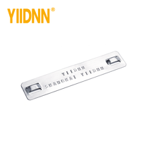 Plaque de marquage de câble en acier inoxydable SS304 personnalisable, vierge et estampée, pour vente en gros, prix usine, 9.5x89mm 19x89mm