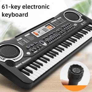 2024 Đa Chức Năng Trẻ Em Học Tập Âm Nhạc Đồ Chơi 61 Phím Đàn Piano Bàn Phím Cụ Micro Điện Tử Organ Nhạc Cụ - Product Image 2