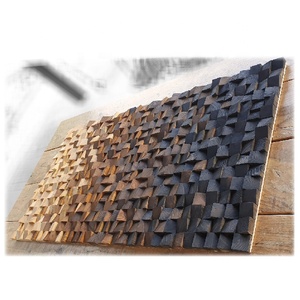 Arte da Parete Geometrica in Legno, Decorazione Murale in Legno, Pezzo <span class=keywords><strong>Moderno</strong></span> <span class=keywords><strong>e</strong></span> <span class=keywords><strong>Rustico</strong></span> - Product Image 2