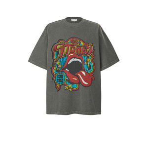 Camiseta Personalizada para Hombre, de Alta Calidad, 100% Algodón, Gruesa, Extra Grande, Lisa, Negra, con Logotipo Impreso en la Parte Delantera, Ecológica y Transpirable - Product Image 3