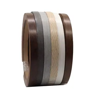 Manufacturer High Gloss Wooden Grain PVC Edge Strip Tapacanto De PVC White Edge Banding Tape