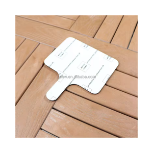 مروحة يدوية خشبية فارغة للطباعة بالتسامي، مصنوعة من ألواح MDF متينة ذات وجه واحد، مثالية كهدية تذكارية للتخرج - Product Image 2