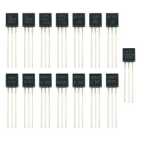300 pièces 15 valeur x 20 pièces Transistor TO-92Assortment boîte Kit Transistors S9012 S9013 S9014 S8050 S8550 2N3904 2N3906 BC327 BC337