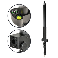 Bastón de Topografía GNSS GPS de Aleación de Aluminio RTK de 1.8m con Nivel de Burbuja Central para Medición Topográfica