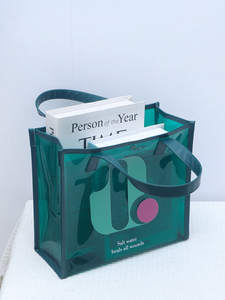 Bolso de Mano Ligero de PVC/PU para Mujer, Resistente al Agua, para Viaje o Playa, con Logotipo Impreso - Product Image 3