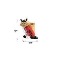 Porte-brosse à dents pour enfants en bois écologique avec logo personnalisé, forme de dessin animé sonore personnalisée, certifié CE