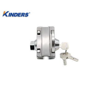 قفل مثبت على السطح من الزجاج إلى الجدار قفل الباب نظام مركزي مكتب فندق زجاج مقسى - Product Image 4