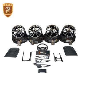 Kit de carrocería estilo AT para <span class=keywords><strong>Audi</strong></span> A6L 2012-2014 modelo labio delantero parachoques trasero puntas de escape faldas laterales kit de carrocería - Product Image 5