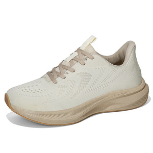 Light Gray Mesh Walking Shoes Lace-Up Round Toe Breathable EVA Midsole Rubber Outsole All Seasons wholesale - Product Image 2