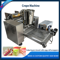 Machine à faire des gâteaux à mille étages à mousse à retournement automatique, acceptant les dimensions personnalisées de 6, 8, 9 et 10 pouces, machine à faire des crêpes au fromage
