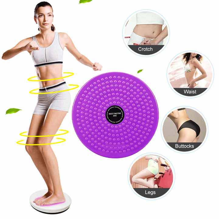 Tabla De Ejercicios Con Disco Giratorio Para Cintura - Con Cuerda De Entrenamiento, Capacidad 150kg, Tamaño 53.5x33cm - Ideal Para Mujeres, Abdominales Y Equilibrio