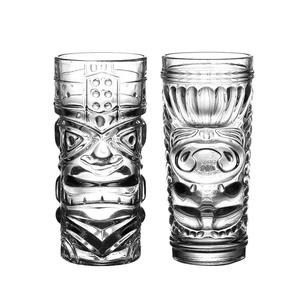 New Design Tiki Style Pattern Beer <strong>Glass</strong> Water <strong>Glass</strong> - Product Image 3