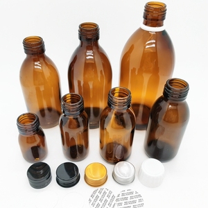 Công nghiệp hổ phách Glass Syrup chai 30ml-500ml kích thước với màn hình in ấn xử lý bề mặt - Product Image 2
