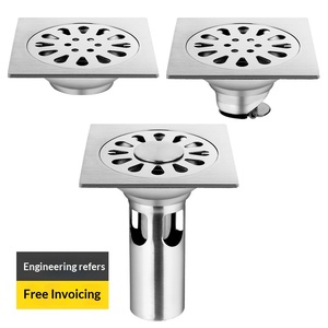 Custom 304 Stainless Steel Anti-Odor Floor <b>Drain</b> <b>Brushed</b> Bathroom Washing Machine Use Modern Simple Design Direct Sale - Product Image 1