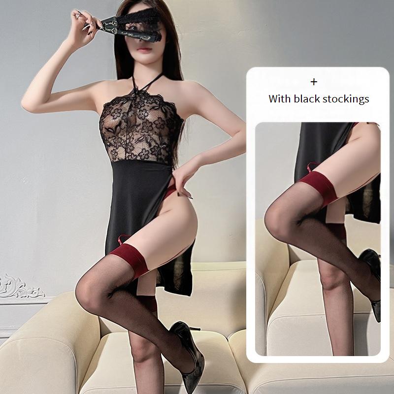 Black + red suspenders