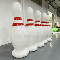 Ensemble de Quilles de Bowling Gonflables Géantes pour Enfants et Adultes Jeux de Fête en Plein Air