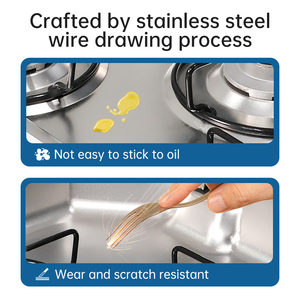 Cuisinière à gaz portable de luxe en acier inoxydable pour camping-car, 3 brûleurs intégrés et cuisinière en verre pour accessoires intérieurs de <span class=keywords><strong>caravane</strong></span> - Product Image 5