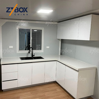 ZYBOX Maison Modulaire Préfabriquée Empilable 20ft 40ft, Maison Conteneur Extensible de Luxe avec Toilettes, pour le Marché des Bureaux et Cabines aux États-Unis, en Australie et au Canada