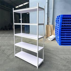 Steel 5 Layer Boltless/Rivet <b>Storage</b> <b>Racking</b> for Warehouse 2 Lines Hole Design Corrosion Powder Coated Iron - Product Image 4