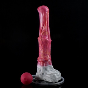 FAAK Large Animal Horse <b>Dildo</b> With Sucker Squirting Function Liquid Silicone Ejaculating <b>Dildos</b> Penis Sex Toys for Woman Men - Product Image 2