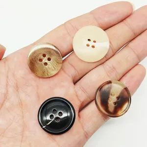 Eco Friendly 4 Holes Recycled Chef Jacket Buttons Round Button