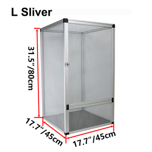 Recinto de Malla de Aleación de Aluminio para Reptiles, Jaula de Cría Ventilada y Desmontable para Reptiles, Terrario para Camaleones, Geckos y Lagartos - Product Image 2
