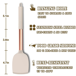 Ensemble d'ustensiles de cuisine en silicone 43 pièces, résistant à la chaleur, antiadhésif, kit d'outils de cuisson, manche en acier inoxydable, ustensiles de cuisine - Product Image 3