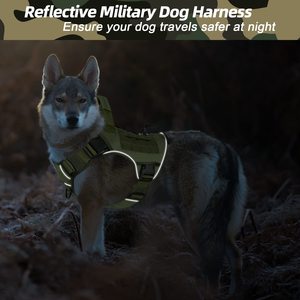 Harnais pour chien de grande taille, sans traction, en <span class=keywords><strong>nylon</strong></span> 1050D, système Molle réglable, harnais tactique pour chien, personnalisé - Product Image 4