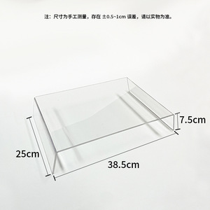 Acrylic Laptop <b>Stand</b> U Shaped Desktop Organizer Thickened Computer Monitor <b>Riser</b> Office <b>Desk</b> Shelf Minimalist Design - Product Image 4
