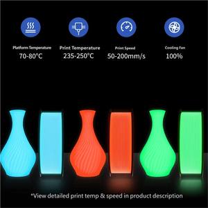 Filament PLA qui brille dans le noir, 1.75mm, vert luminescent, plastique pour imprimante 3D, pour modèle de jouet, Art déco, bijoux, plaque signalétique, étiquetage - Product Image 6