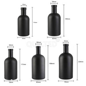 Étiquettes personnalisées, bouteilles en verre mat vert bleu <span class=keywords><strong>rose</strong></span> noir, huiles, spiritueux, boissons, olives, bouteille de bière unique de 500 ml - Product Image 5