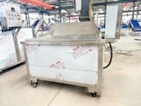 Friteuse carrée automatique avec contrôle de la température et de la minuterie, friteuse carrée à huile et à eau pour le tofu et les produits à base de haricots